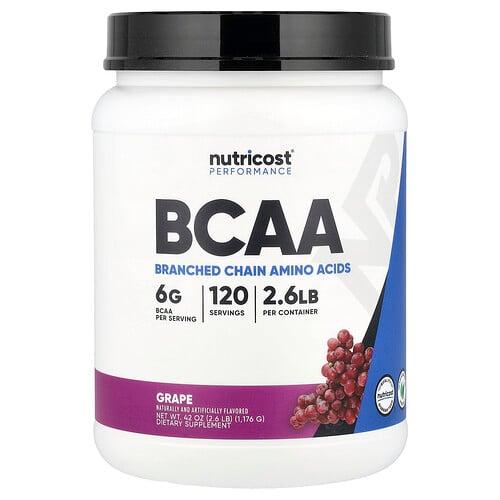 뉴트리코스트 Nutricost, 퍼포먼스, BCAA, 포도 맛, 1,176g(2.6lb) 상품 이미지