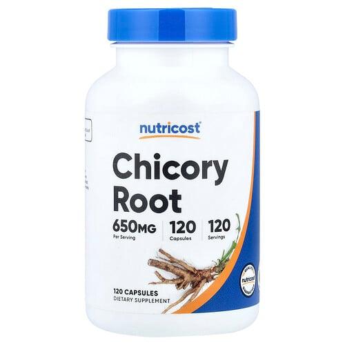 뉴트리코스트 Nutricost, 치커리 뿌리, 650mg, 캡슐 120정 상품 이미지