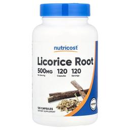 뉴트리코스트 Nutricost, 감초 뿌리, 500mg, 캡슐 120정