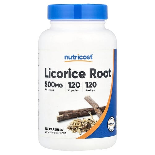 뉴트리코스트 Nutricost, 감초 뿌리, 500mg, 캡슐 120정 상세 이미지