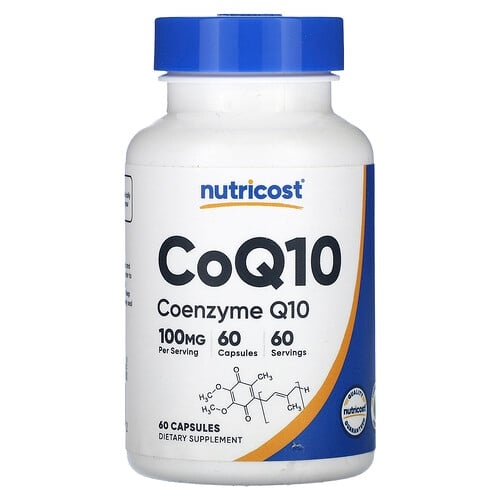뉴트리코스트 Nutricost, CoQ10, 100mg, 캡슐 60정 상세 이미지