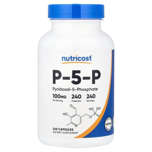 뉴트리코스트 Nutricost, P-5-P, 100mg, 캡슐 240정 상세 이미지
