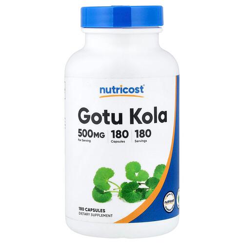 뉴트리코스트 Nutricost, 고투콜라, 500mg, 캡슐 180정 상품 이미지
