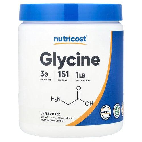 뉴트리코스트 Nutricost, 글라이신, 무맛, 454g(16.2oz) 상품 이미지