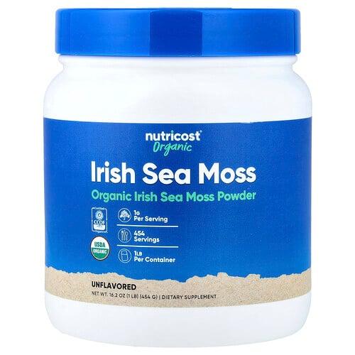 뉴트리코스트 Nutricost, 유기농 아이리쉬 바다이끼 분말, 무맛, 454g(16.2oz) 상품 이미지