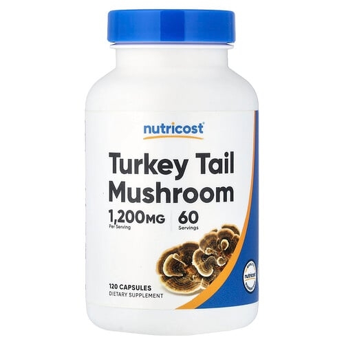 뉴트리코스트 Nutricost, 구름버섯, 캡슐 120정(캡슐 1정당 600mg) 상세 이미지