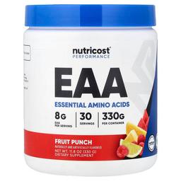 뉴트리코스트 Nutricost, 퍼포먼스, EAA, 과일 펀치, 330g(11.8oz)