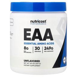 뉴트리코스트 Nutricost, 운동 능력, EAA, 무맛, 249g(8.9oz)
