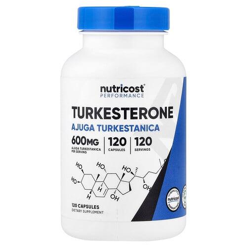 뉴트리코스트 Nutricost, 운동 능력, 터케스테론, 600mg, 캡슐 120정 상품 이미지