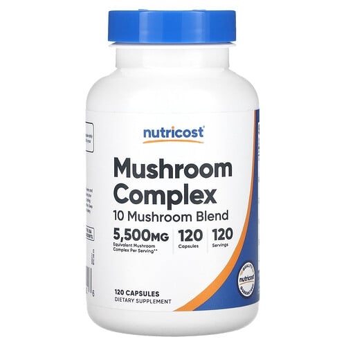 뉴트리코스트 Nutricost, 버섯 복합체, 5,500mg, 캡슐 120정 상세 이미지