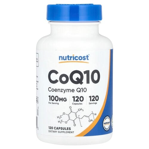 뉴트리코스트 Nutricost, CoQ10, 100mg, 캡슐 120정 상세 이미지