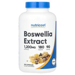 뉴트리코스트 Nutricost, 보스웰리아 추출물, 캡슐 180정(캡슐 1정당 600mg)