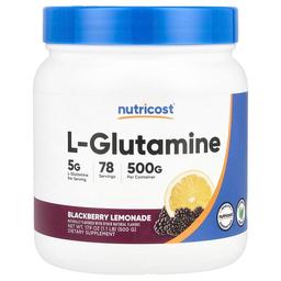 뉴트리코스트 Nutricost, L-글루타민, 블랙베리 레모네이드, 500g(17.9oz)