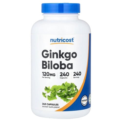 뉴트리코스트 Nutricost, 징코 빌로바, 120mg, 캡슐 240정 상세 이미지