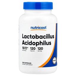 뉴트리코스트 Nutricost, 락토바실러스 애시도필러스, 50mg(100억 CFU), 캡슐 120정