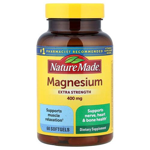 네이쳐메이드 Nature Made, 마그네슘, 400mg, 소프트젤 60정 상품 이미지