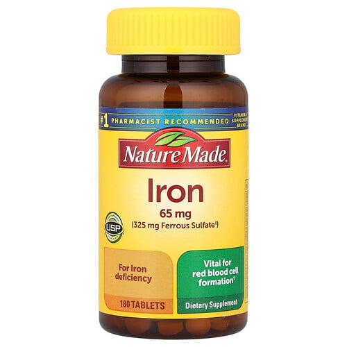 네이쳐메이드 Nature Made, 철분, 65mg, 180정 상품 이미지