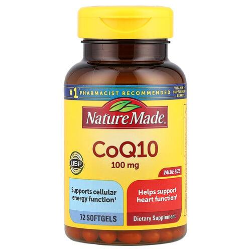 네이쳐메이드 Nature Made, CoQ10, 100mg, 소프트젤 72정 상품 이미지