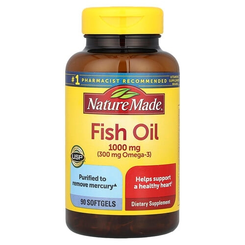 네이쳐메이드 Nature Made, 피쉬 오일, 1,000mg, 소프트젤 90정 상세 이미지