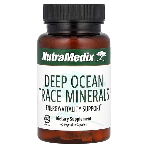 뉴트라메딕스 NutraMedix, 심해 미량 미네랄, 에너지 및 활력 증진, 베지 캡슐 60정(캡슐 1정당 500mg) 상세 이미지