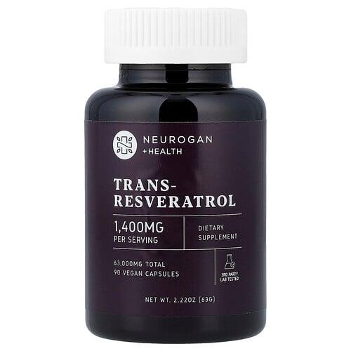 뉴로간 헬스 Neurogan Health, 트랜스-레스베라트롤, 베지 캡슐 90정(캡슐 1정당 700mg) 상품 이미지