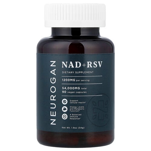 뉴로간 헬스 Neurogan Health, NAD + RSV, 베지 캡슐 90정, 54g(1.9oz) 상세 이미지