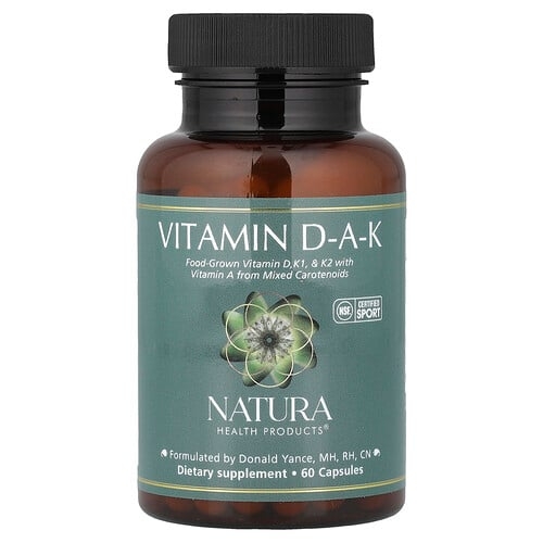 Natura Health Products, 비타민 DAK, 캡슐 60정 상세 이미지