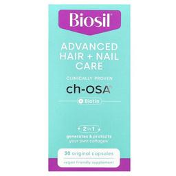 바이오실 Biosil, 고급 헤어 + 네일 케어 + 비오틴, 오리지널 캡슐 30정