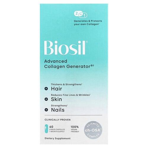 바이오실 Biosil, Advanced Collagen Generator®, 액상 캡슐 60정 상품 이미지