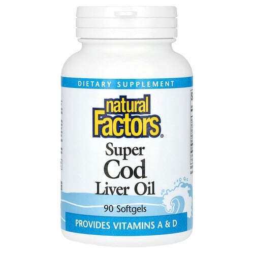 네츄럴 펙터스 Natural Factors, 슈퍼 대구 간유, 소프트젤 90정 상세 이미지