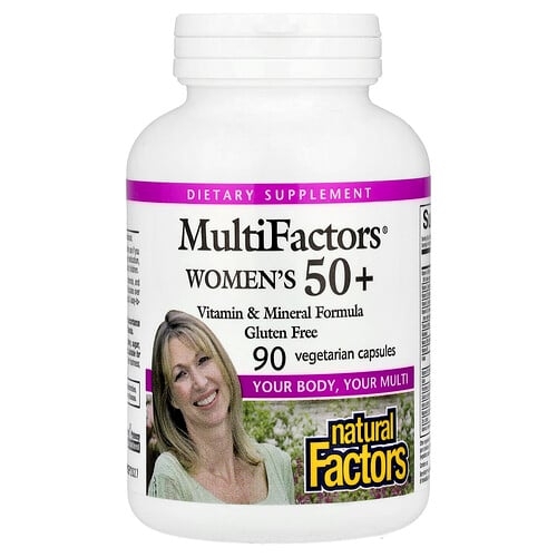 네츄럴 펙터스 Natural Factors, MultiFactors® 50세 이상 여성용, 베지 캡슐 90정 상세 이미지