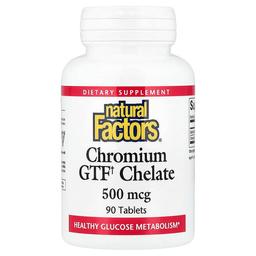 네츄럴 펙터스 Natural Factors, 크로뮴 GTF 킬레이트, 90정