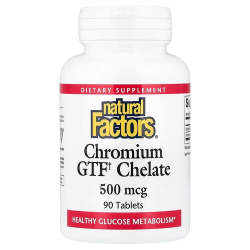 네츄럴 펙터스 Natural Factors, 크로뮴 GTF 킬레이트, 90정 상세 이미지