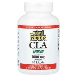네츄럴 펙터스 Natural Factors, CLA, 1,000mg, 소프트젤 90정
