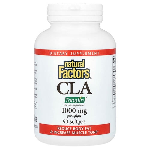 네츄럴 펙터스 Natural Factors, CLA, 1,000mg, 소프트젤 90정 상세 이미지