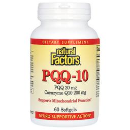 네츄럴 펙터스 Natural Factors, PQQ-10, 소프트젤 60정