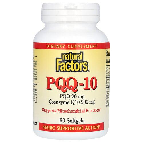 네츄럴 펙터스 Natural Factors, PQQ-10, 소프트젤 60정 상품 이미지