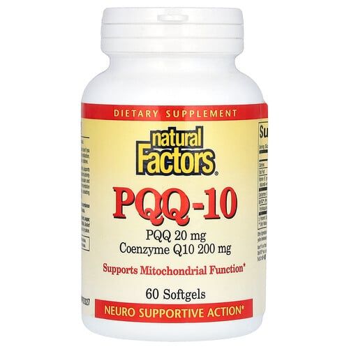 네츄럴 펙터스 Natural Factors, PQQ-10, 소프트젤 60정 상세 이미지