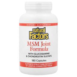 네츄럴 펙터스 Natural Factors, MSM 조인트 포뮬라, 180 정