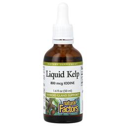 네츄럴 펙터스 Natural Factors, 리퀴드 켈프, 800mcg, 50ml(1.6fl oz)