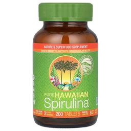 뉴트렉스 하와이 Nutrex Hawaii, 퓨어 Hawaiian Spirulina®, 500mg, 200정