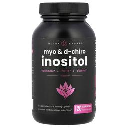 뉴트라챔스 NutraChamps, 미오 & d-카이로 이노시톨, 베지 캡슐 120정