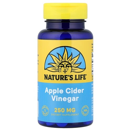 네츄럴 라이프 Nature's Life, 애플 사이다 식초, 250mg, 100정 상세 이미지