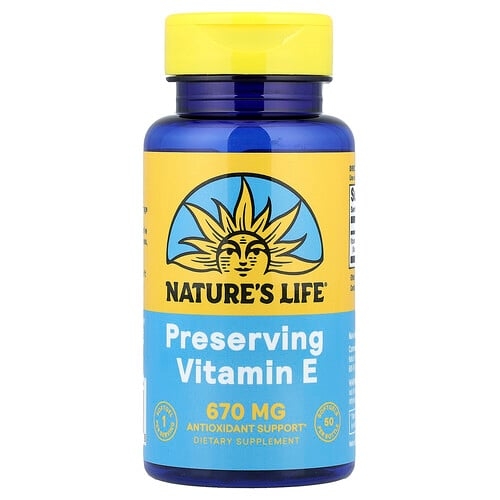 네츄럴 라이프 Nature's Life, 비타민E, 670mg(1,000IU), 소프트젤 50정 상세 이미지