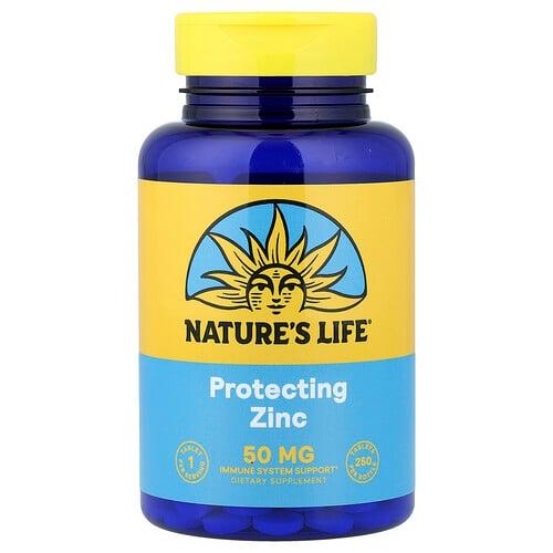 네츄럴 라이프 Nature's Life, 프로텍팅 아연, 50mg, 250정 상품 이미지