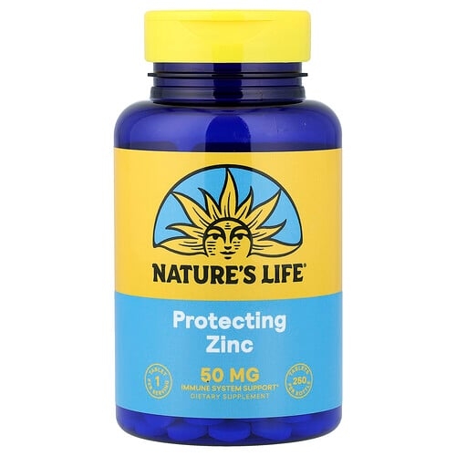 네츄럴 라이프 Nature's Life, 프로텍팅 아연, 50mg, 250정 상세 이미지