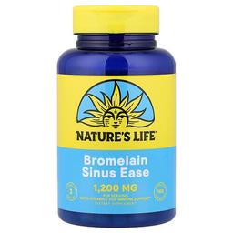 네츄럴 라이프 Nature's Life, Bromelin Sinus Ease, 캡슐 100정