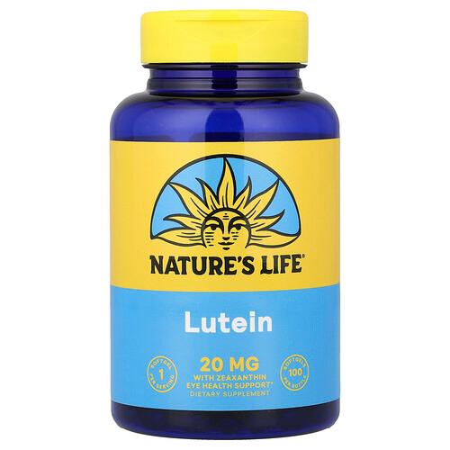 네츄럴 라이프 Nature's Life, 루테인, 소프트젤 100정 상품 이미지