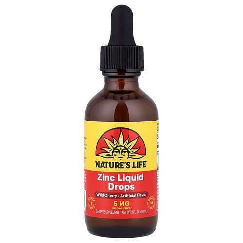 네츄럴 라이프 Nature's Life, Zinc Liquid Drops, 야생 체리, 59ml(2fl oz) 상세 이미지