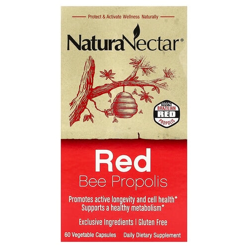 네츄라넥타 NaturaNectar, 적색 꿀벌 프로폴리스, 베지 캡슐 60정 상세 이미지